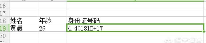Excel表格怎么填写身份证号码图8
