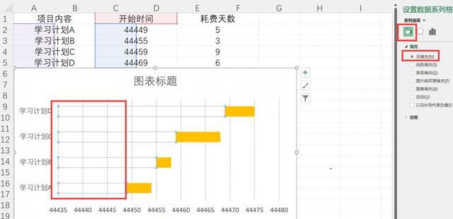 excel怎么做工程进度计划,excel甘特图项目计划表图5