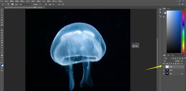 如何用ps抠取半透明水母图,ps制作烟雾抠图图10