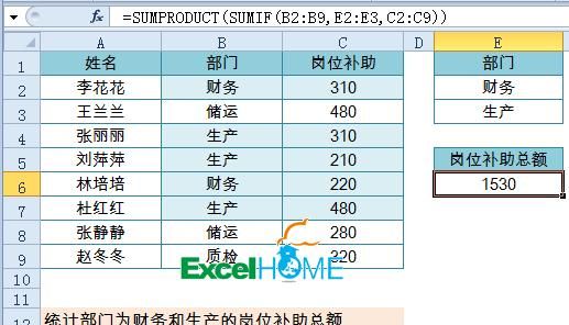 excel多条件统计的方法(excel多条件统计求和公式)图2