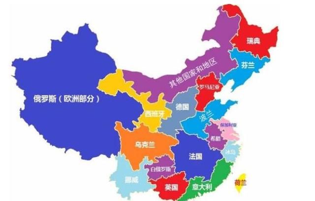 欧洲各国与我国的哪个省面积相当相似图2