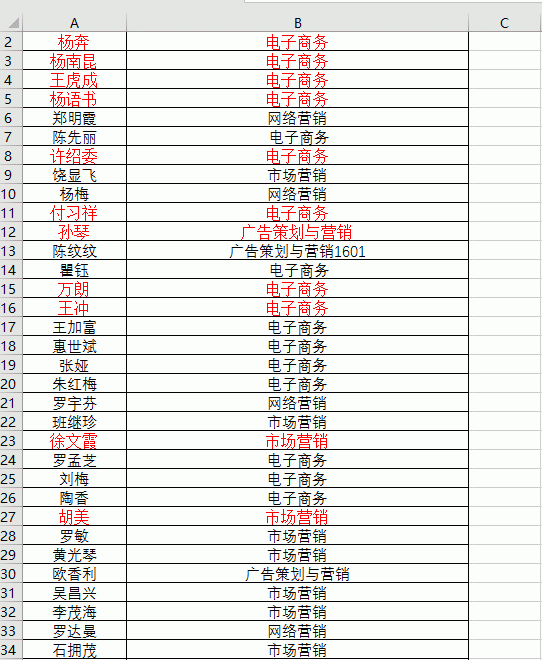 excel中怎样快速统计单元格的数量图2