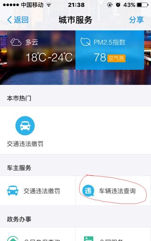 怎么用手机查驾驶证违章呢图3