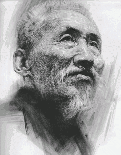 素描头像如何找明暗交界线(素描苹果明暗交界线怎么画)图7