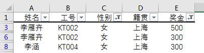 excel表格中如何多条件筛选图11