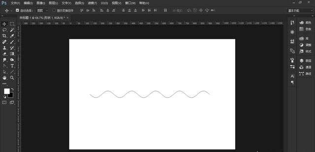 怎样用photoshop画正弦曲线图3