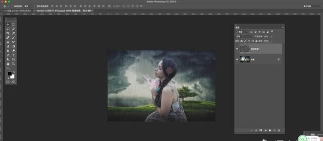 如何用ps给照片添加下雨效果呢图12