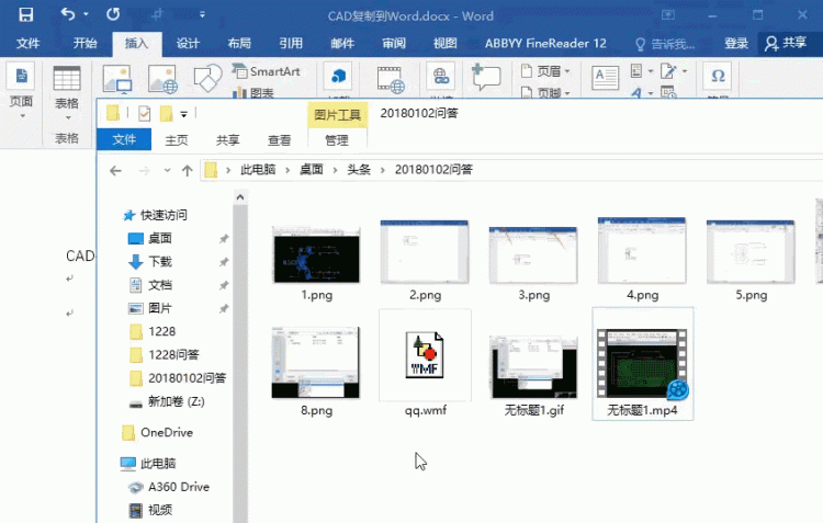 怎样才能把cad上的图形复制到word文档中去图9