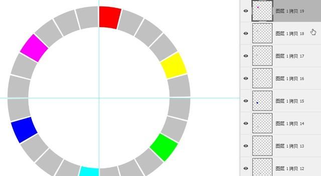 ps怎么绘制色相环(ps48色相环配色方法)图31