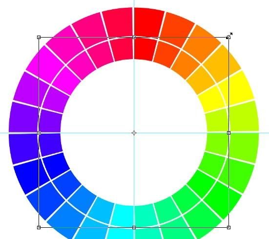 ps怎么绘制色相环(ps48色相环配色方法)图45