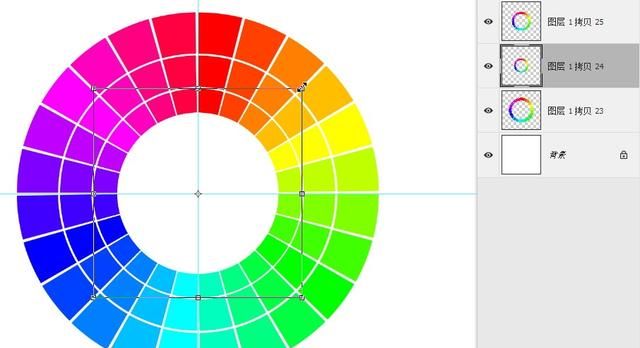 ps怎么绘制色相环(ps48色相环配色方法)图46