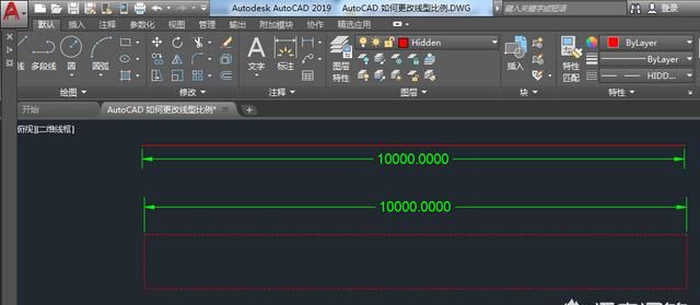 cad怎么调整虚线与虚线的间隔图16