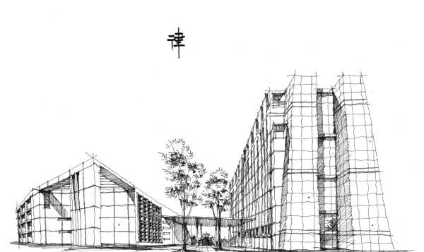 新人如何画好建筑草图图片(建筑系草图该怎么画)图40