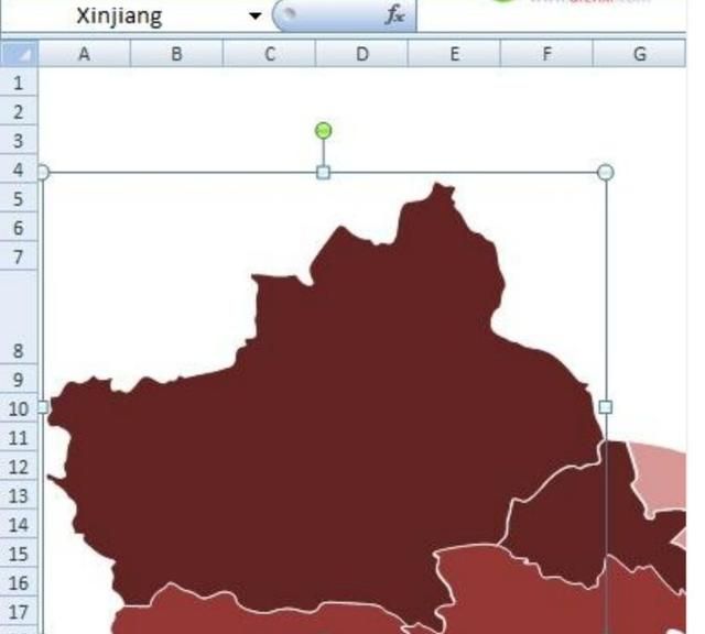 怎么用excel制作地图数据图11
